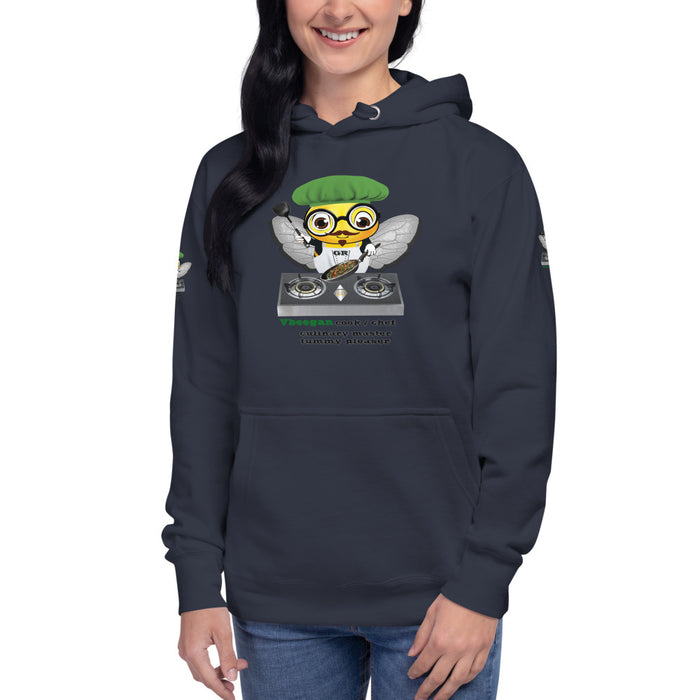 Cute VEGAN BEE CHEF Unisex Hoodie