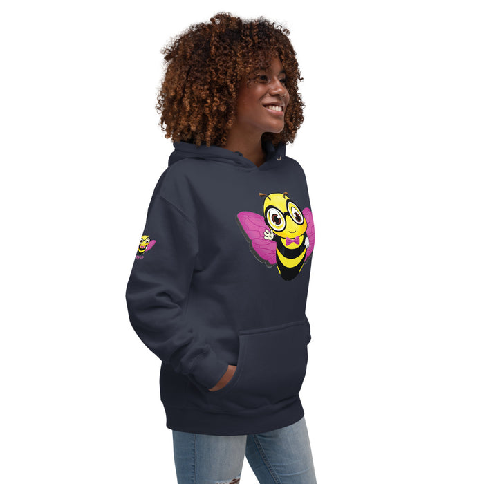 Cute pink BEE NYCE Unisex Hoodie