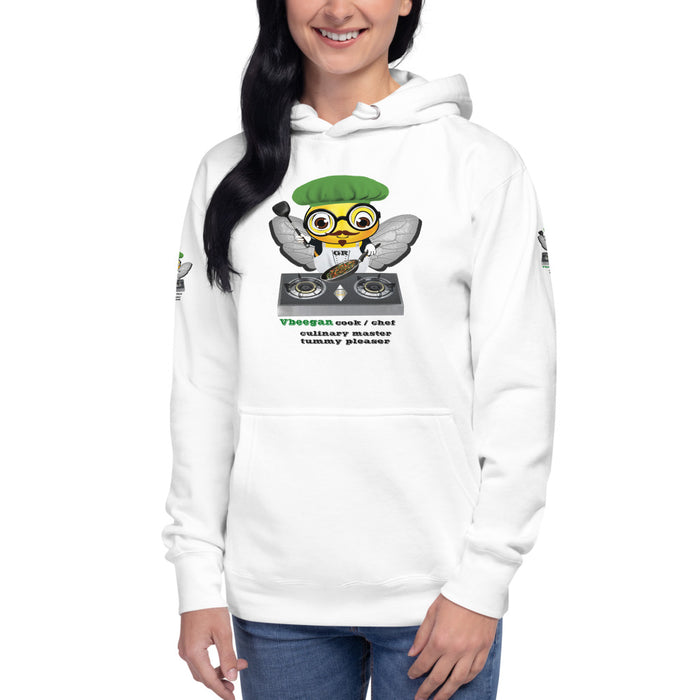 Cute VEGAN BEE CHEF Unisex Hoodie