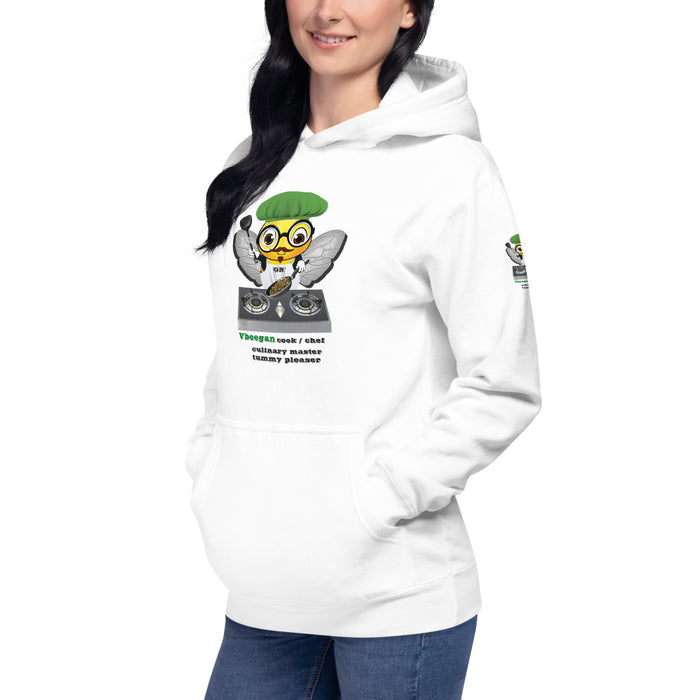 Cute VEGAN BEE CHEF Unisex Hoodie