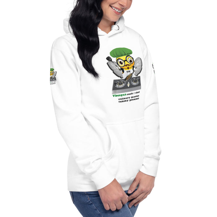 Cute VEGAN BEE CHEF Unisex Hoodie