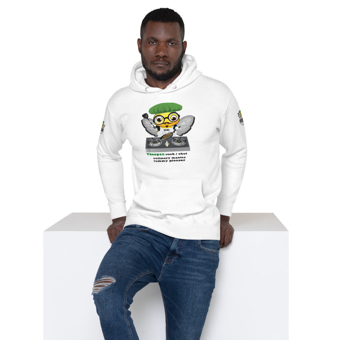 Cute VEGAN BEE CHEF Unisex Hoodie