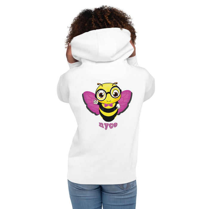 Cute pink BEE NYCE Unisex Hoodie