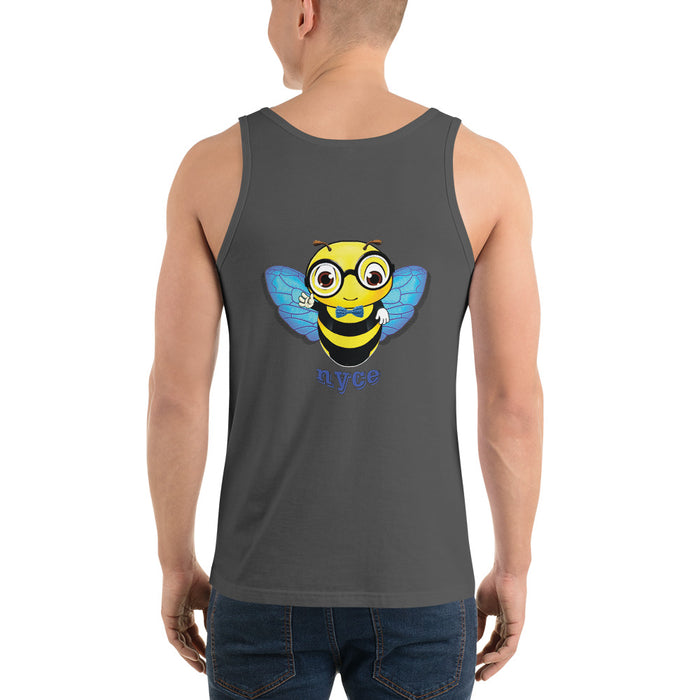 Cute blue BEE NYCE Unisex Tank Top