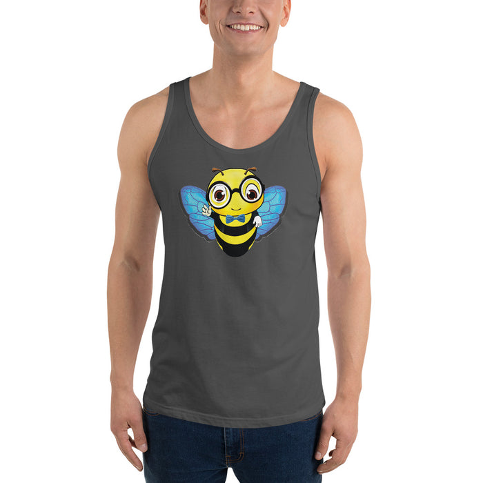 Cute blue BEE NYCE Unisex Tank Top