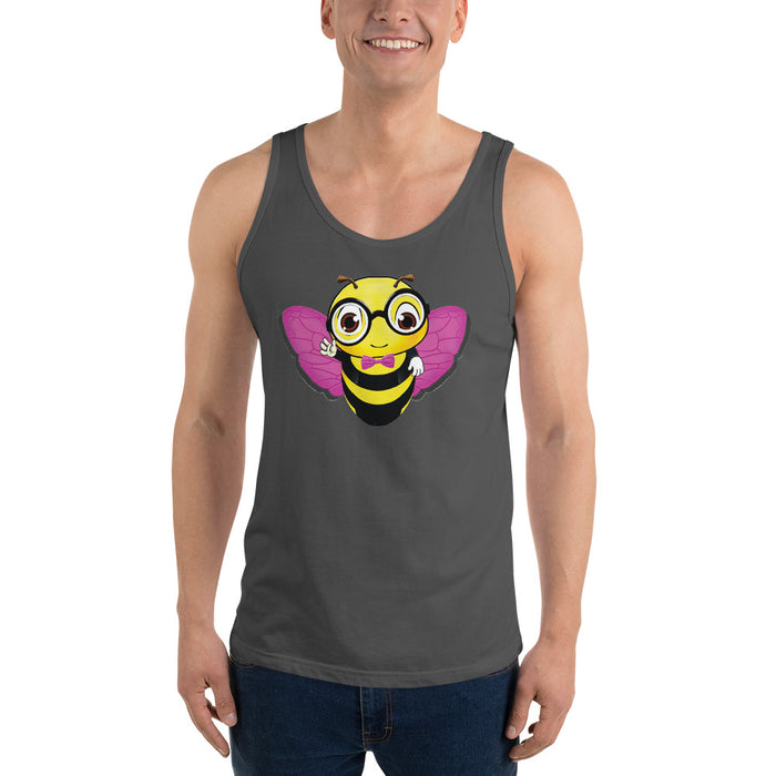 Cute pink BEE NYCE Unisex Tank Top