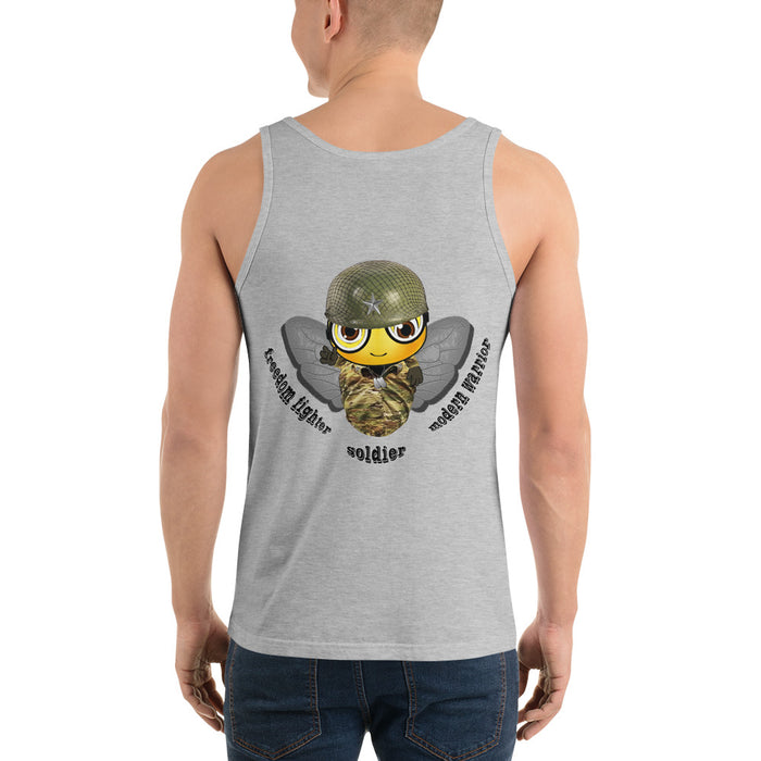 Cute SOLDIER / MILITARY BEE Unisex Tank Top