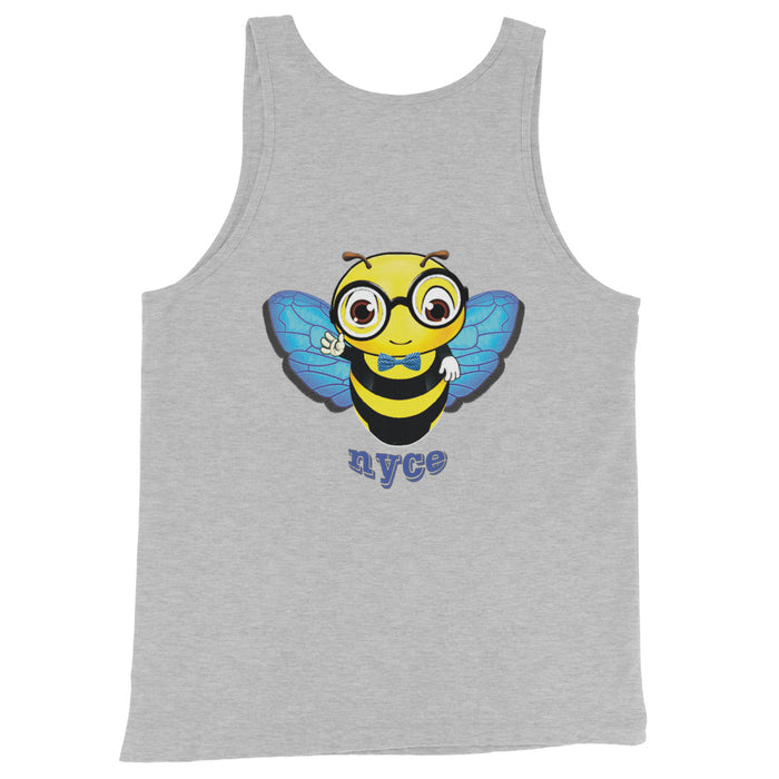 Cute blue BEE NYCE Unisex Tank Top