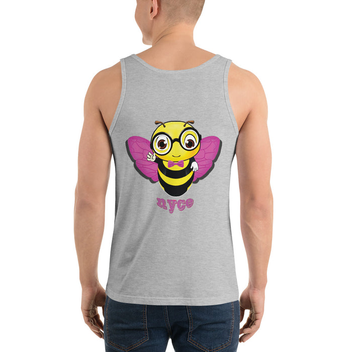 Cute pink BEE NYCE Unisex Tank Top