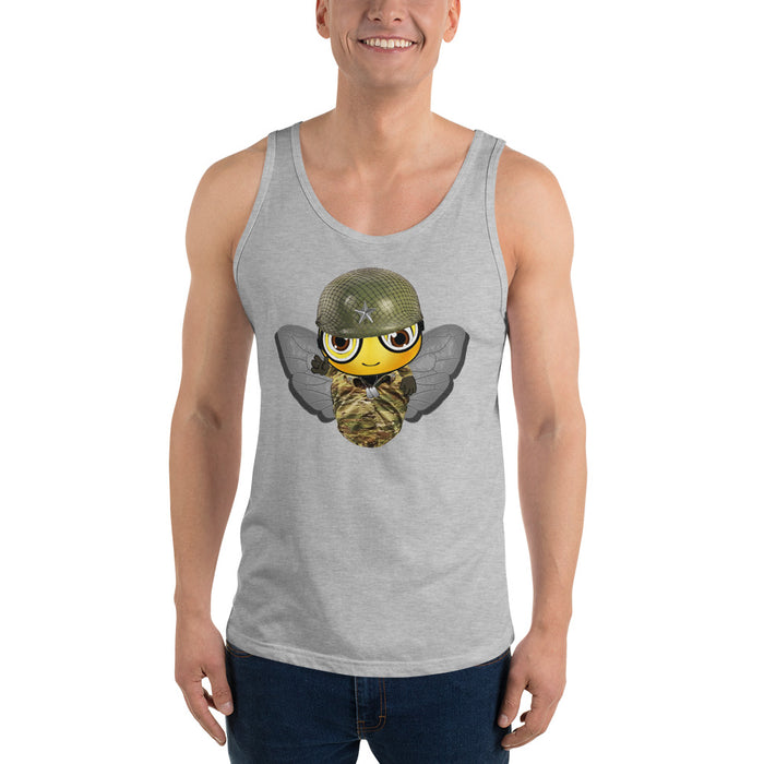 Cute SOLDIER / MILITARY BEE Unisex Tank Top