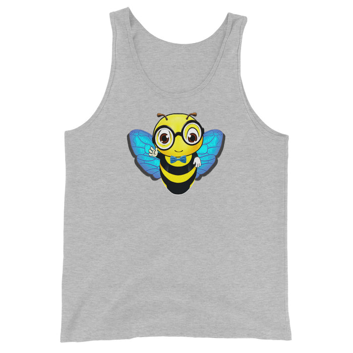 Cute blue BEE NYCE Unisex Tank Top