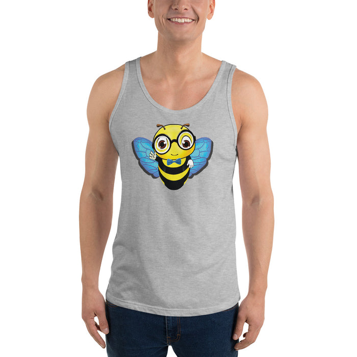 Cute blue BEE NYCE Unisex Tank Top