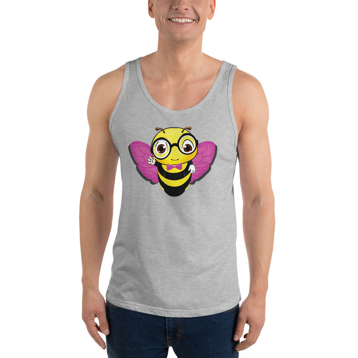 Cute pink BEE NYCE Unisex Tank Top