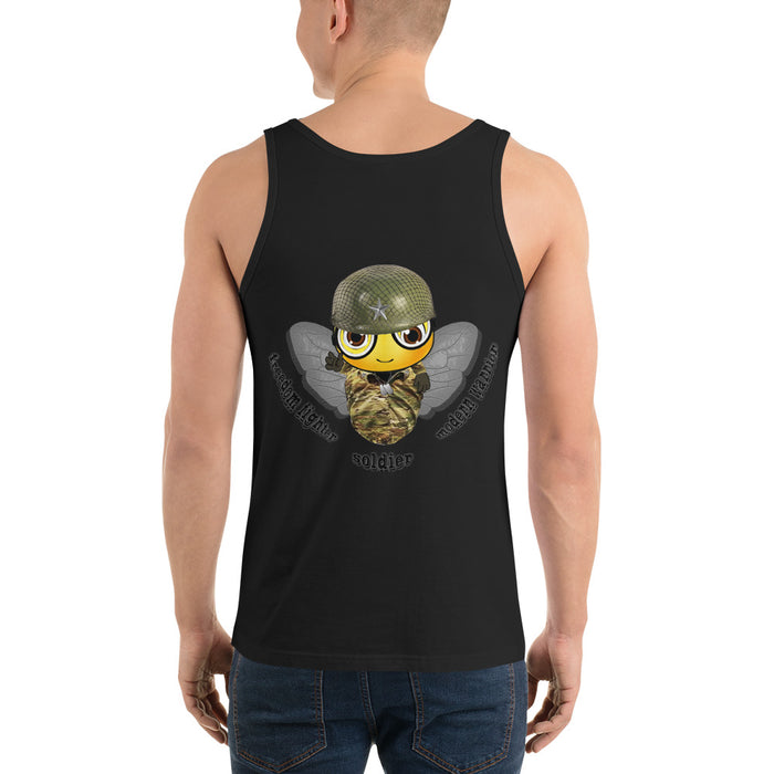 Cute SOLDIER / MILITARY BEE Unisex Tank Top