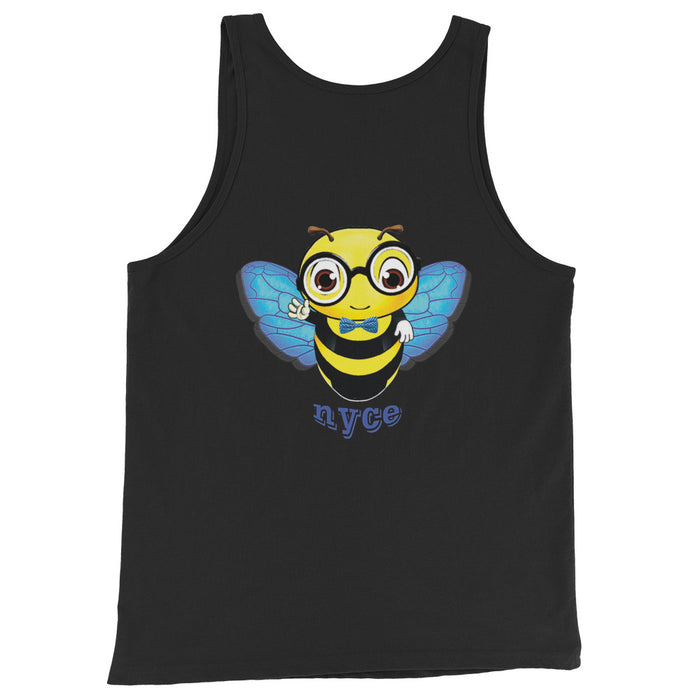 Cute blue BEE NYCE Unisex Tank Top