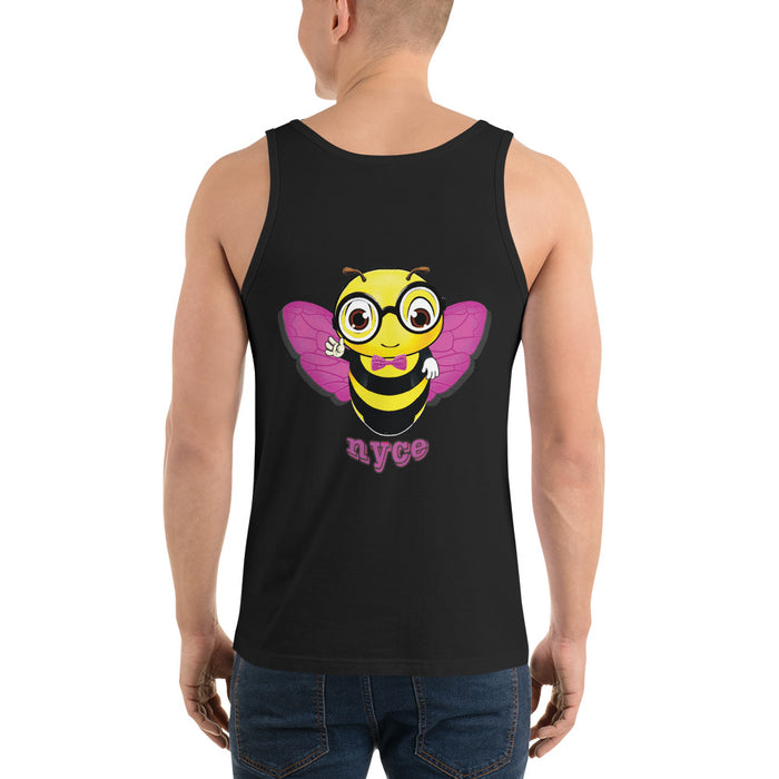 Cute pink BEE NYCE Unisex Tank Top