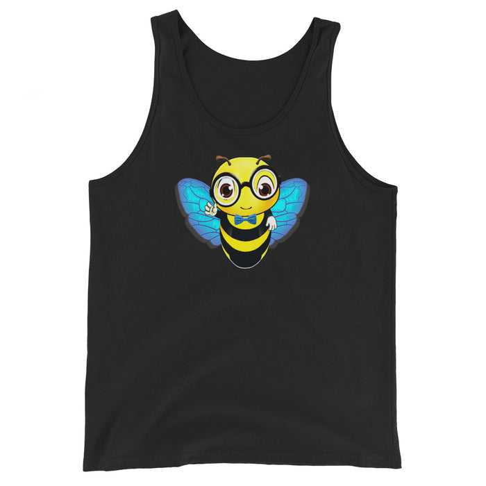 Cute blue BEE NYCE Unisex Tank Top