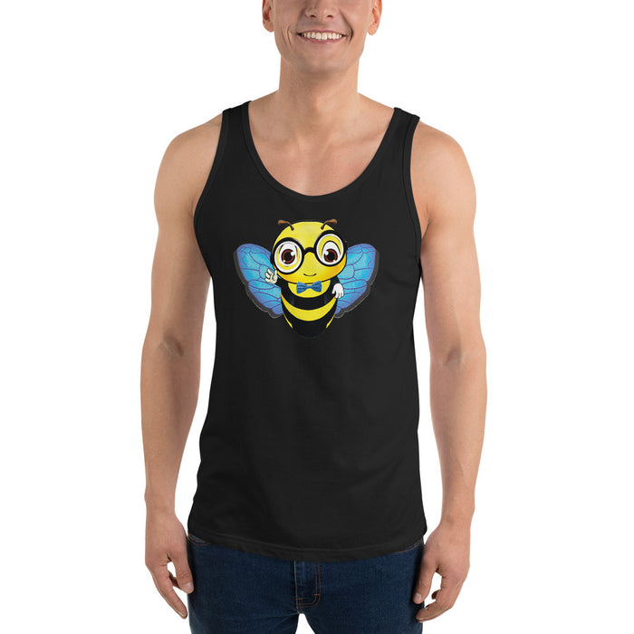 Cute blue BEE NYCE Unisex Tank Top