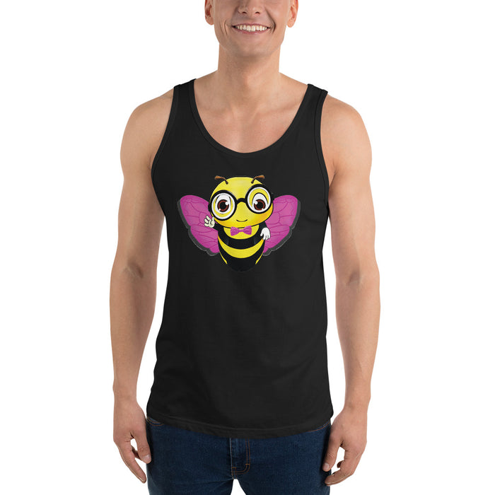 Cute pink BEE NYCE Unisex Tank Top