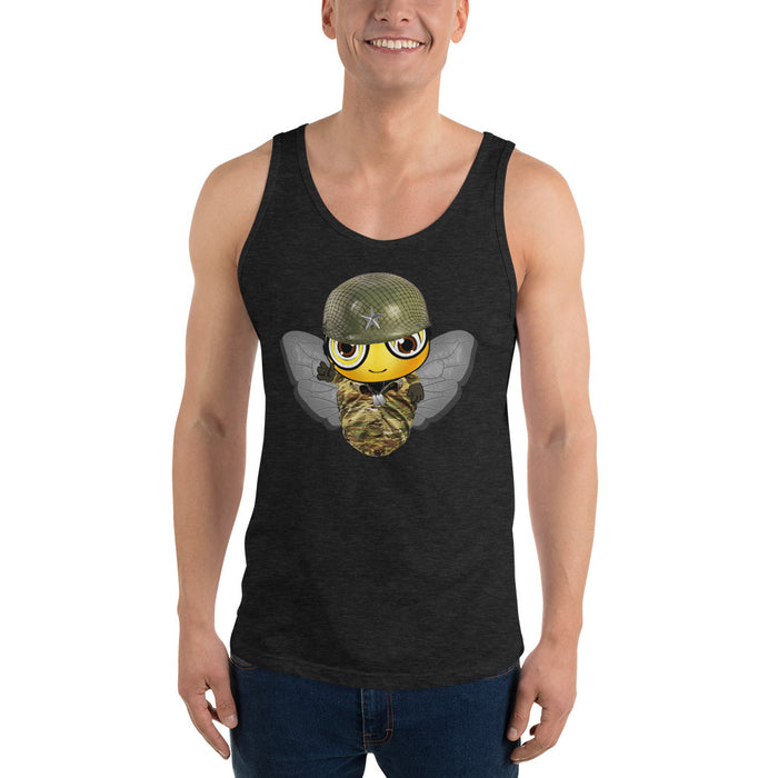 Cute SOLDIER / MILITARY BEE Unisex Tank Top