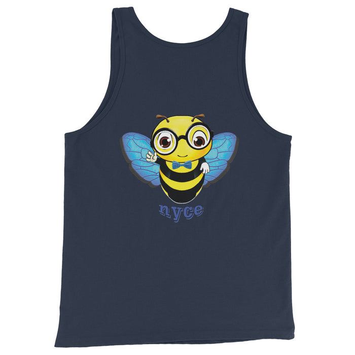 Cute blue BEE NYCE Unisex Tank Top