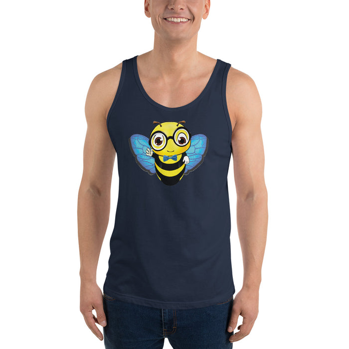 Cute blue BEE NYCE Unisex Tank Top