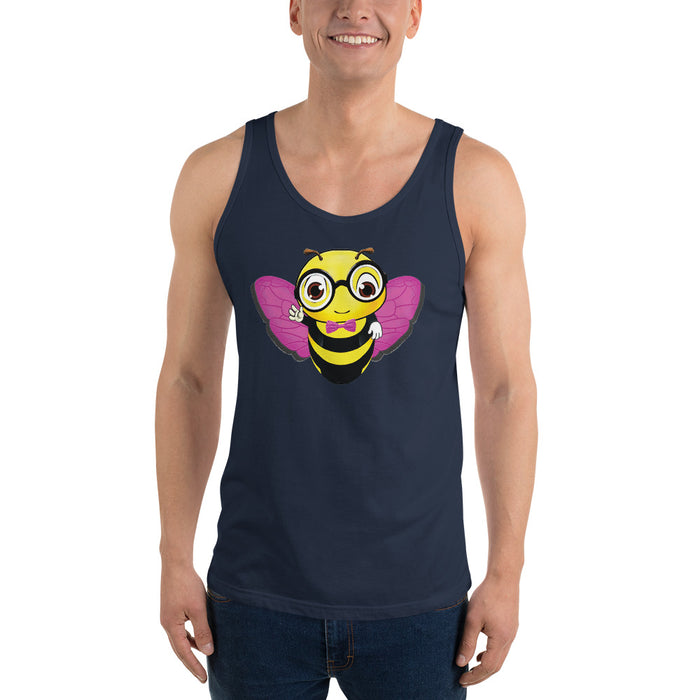 Cute pink BEE NYCE Unisex Tank Top