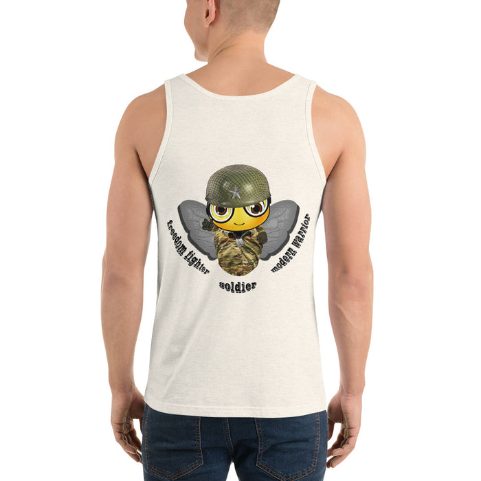 Cute SOLDIER / MILITARY BEE Unisex Tank Top