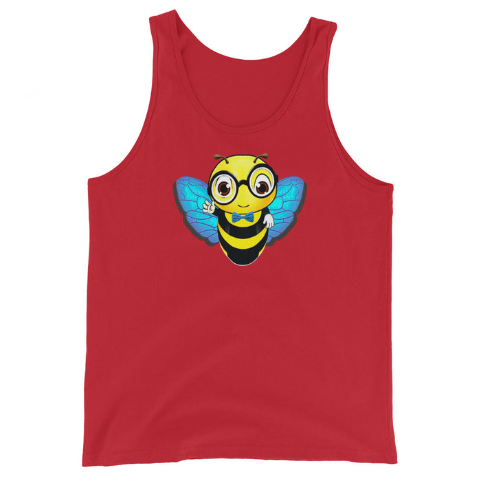 Cute blue BEE NYCE Unisex Tank Top