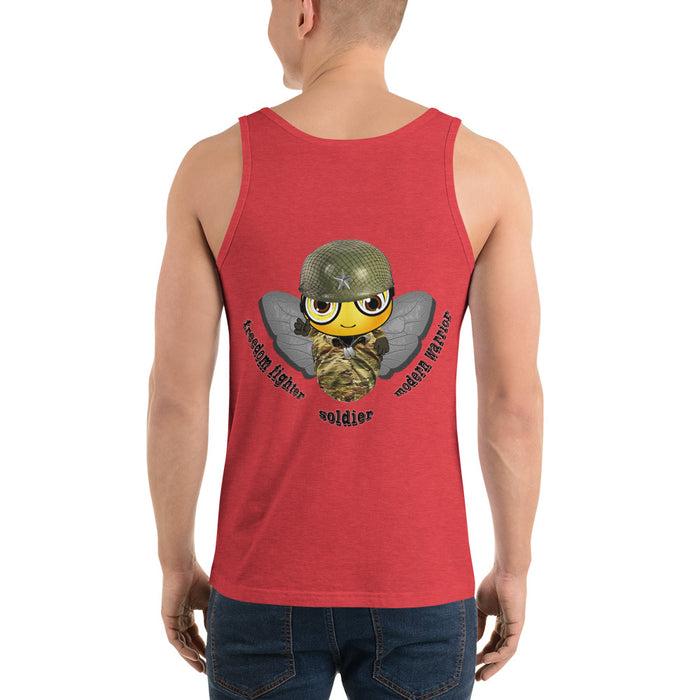 Cute SOLDIER / MILITARY BEE Unisex Tank Top