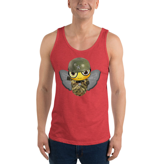 Cute SOLDIER / MILITARY BEE Unisex Tank Top