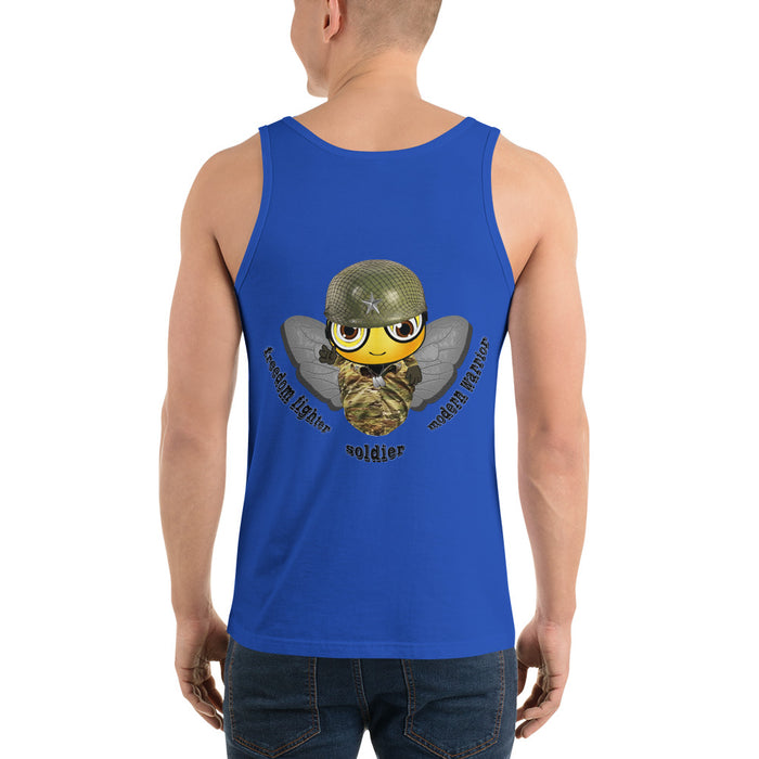 Cute SOLDIER / MILITARY BEE Unisex Tank Top