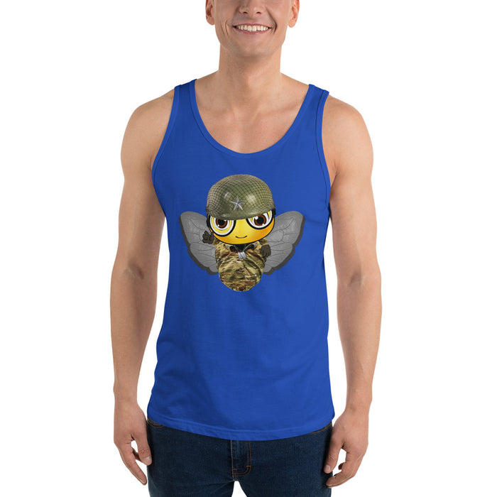 Cute SOLDIER / MILITARY BEE Unisex Tank Top