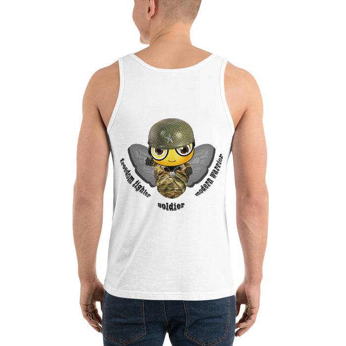 Cute SOLDIER / MILITARY BEE Unisex Tank Top