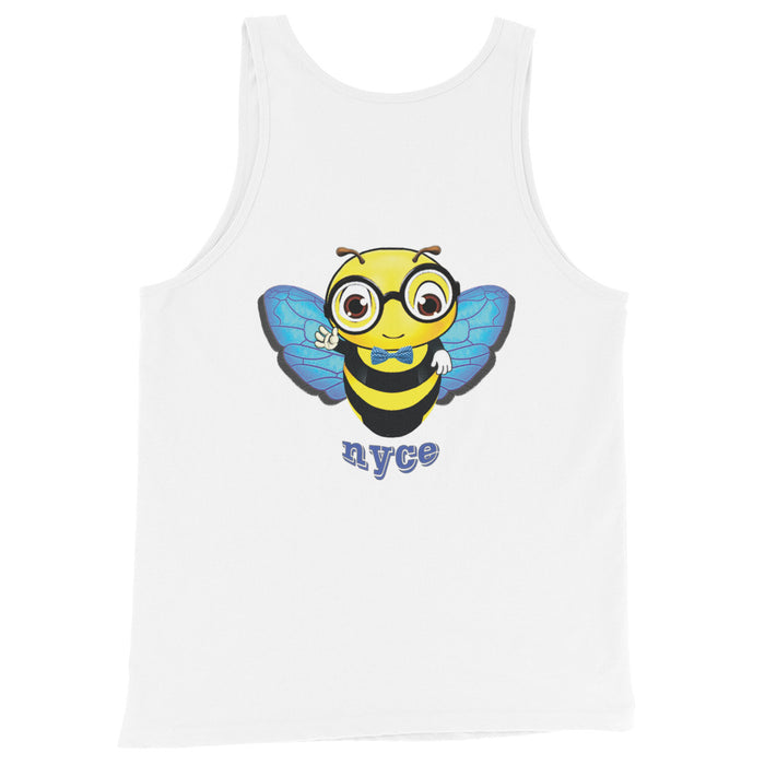 Cute blue BEE NYCE Unisex Tank Top