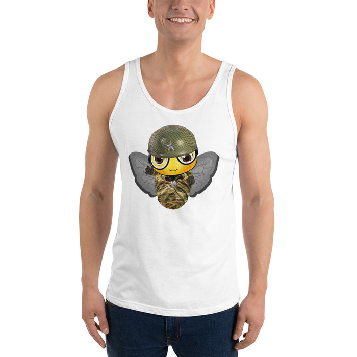 Cute SOLDIER / MILITARY BEE Unisex Tank Top