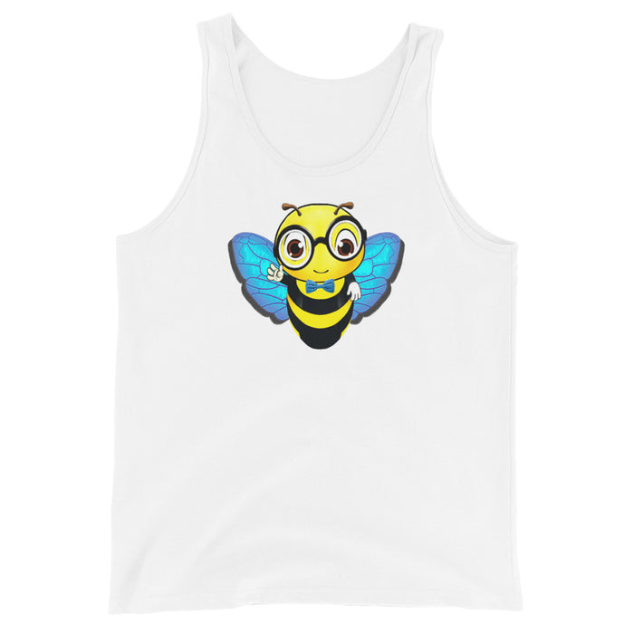 Cute blue BEE NYCE Unisex Tank Top