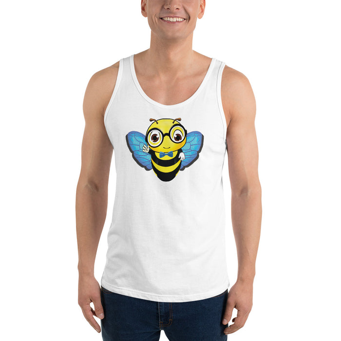 Cute blue BEE NYCE Unisex Tank Top