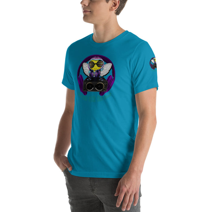 Cool & Cute PURPLE BEE 1 WITH THE BEAT Short-Sleeve Unisex T-Shirt