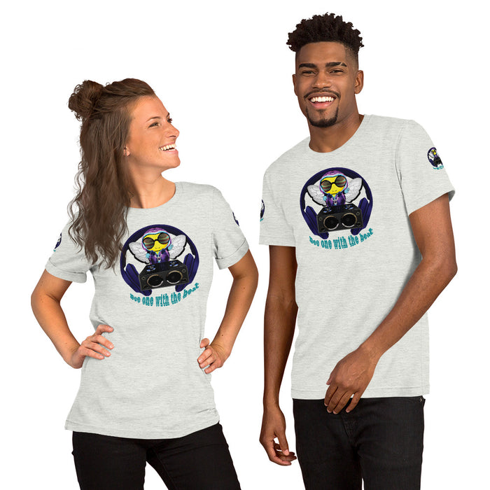 Cool & Cute BLUE BEE 1 WITH THE BEAT hort-Sleeve Unisex T-Shirt