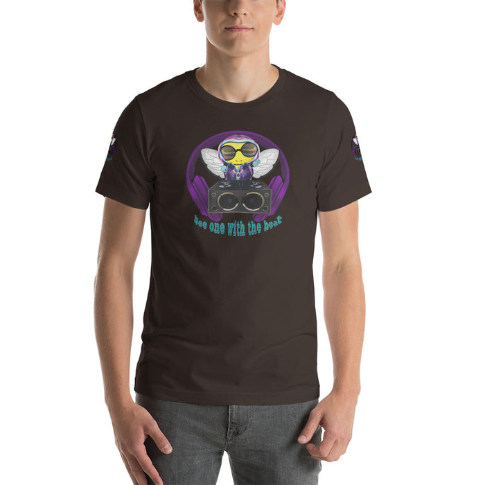 Cool & Cute PURPLE BEE 1 WITH THE BEAT Short-Sleeve Unisex T-Shirt