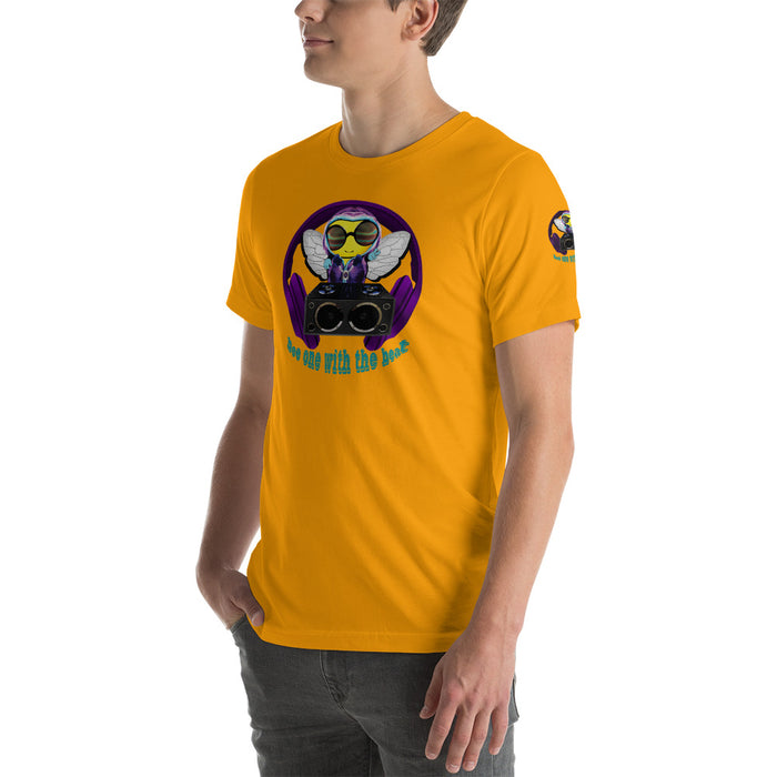 Cool & Cute PURPLE BEE 1 WITH THE BEAT Short-Sleeve Unisex T-Shirt