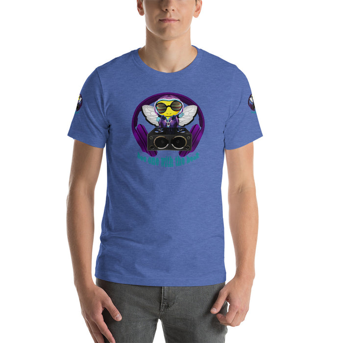 Cool & Cute PURPLE BEE 1 WITH THE BEAT Short-Sleeve Unisex T-Shirt