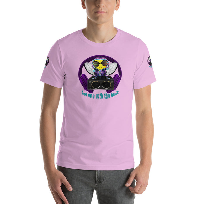 Cool & Cute PURPLE BEE 1 WITH THE BEAT Short-Sleeve Unisex T-Shirt