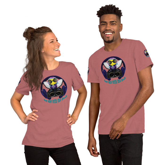 Cool & Cute BLUE BEE 1 WITH THE BEAT hort-Sleeve Unisex T-Shirt