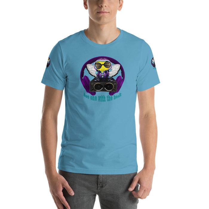 Cool & Cute PURPLE BEE 1 WITH THE BEAT Short-Sleeve Unisex T-Shirt