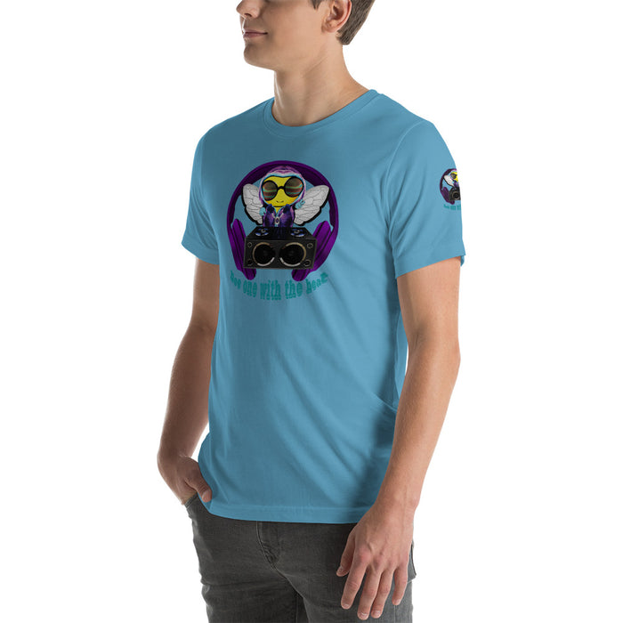 Cool & Cute PURPLE BEE 1 WITH THE BEAT Short-Sleeve Unisex T-Shirt