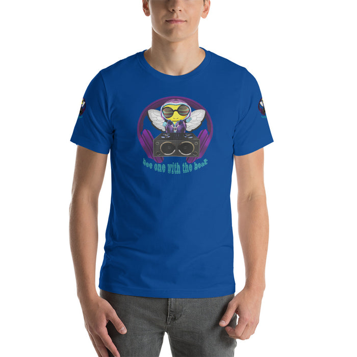 Cool & Cute PURPLE BEE 1 WITH THE BEAT Short-Sleeve Unisex T-Shirt