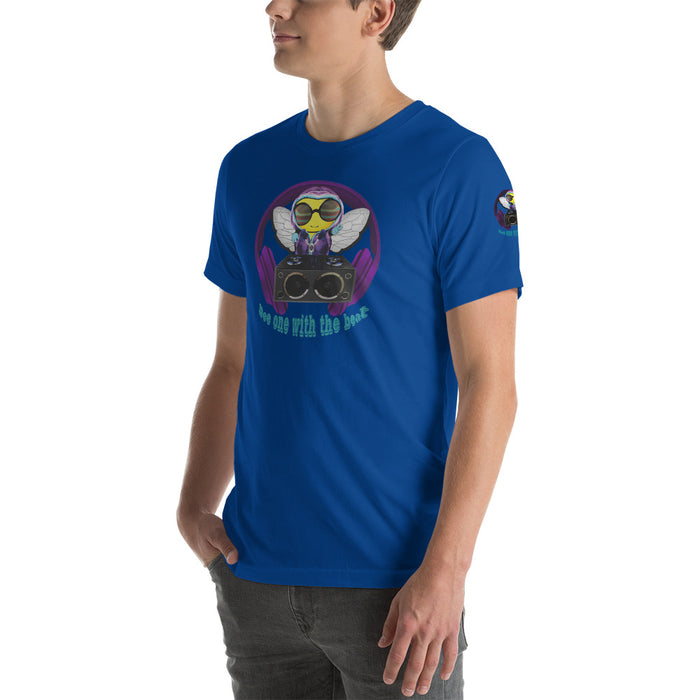 Cool & Cute PURPLE BEE 1 WITH THE BEAT Short-Sleeve Unisex T-Shirt