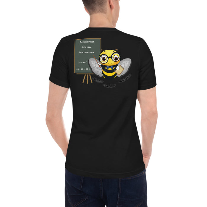 Cute GURU / TEACHER BEE Unisex Short Sleeve V-Neck T-Shirt